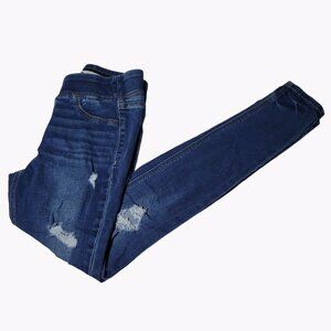 Old Navy Rockstar Skinny Jegging Jeans Womens Size 0 Mid Rise Medium Wash